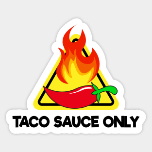 TACO SAUCE ONLY Decal Sticker taco bell stickers taco bell planner stickers food stickers Toyota Tacoma Sticker